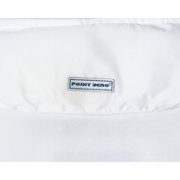 Vintage Y2K Point Zero Mens Large Windbreaker Jacket White Zip Up Coat - Picture 5 of 8